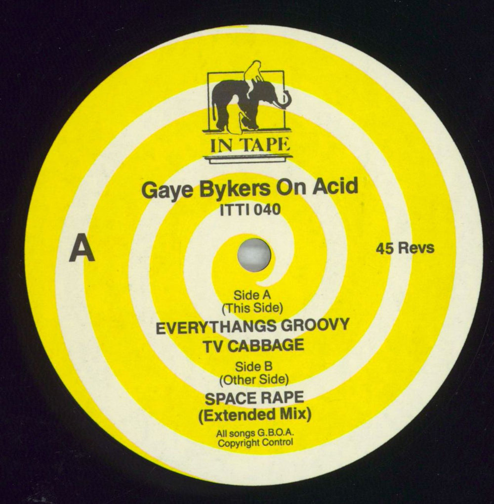 Gaye Bykers On Acid Everythang's Groovy - Shrink UK 12" vinyl single (12 inch record / Maxi-single) GAY12EV821891