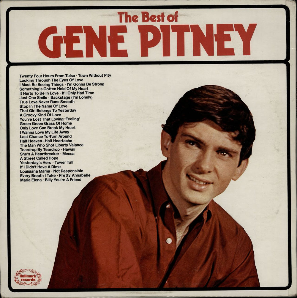 Gene Pitney The Best Of UK 3-LP vinyl record set (Triple LP Album)