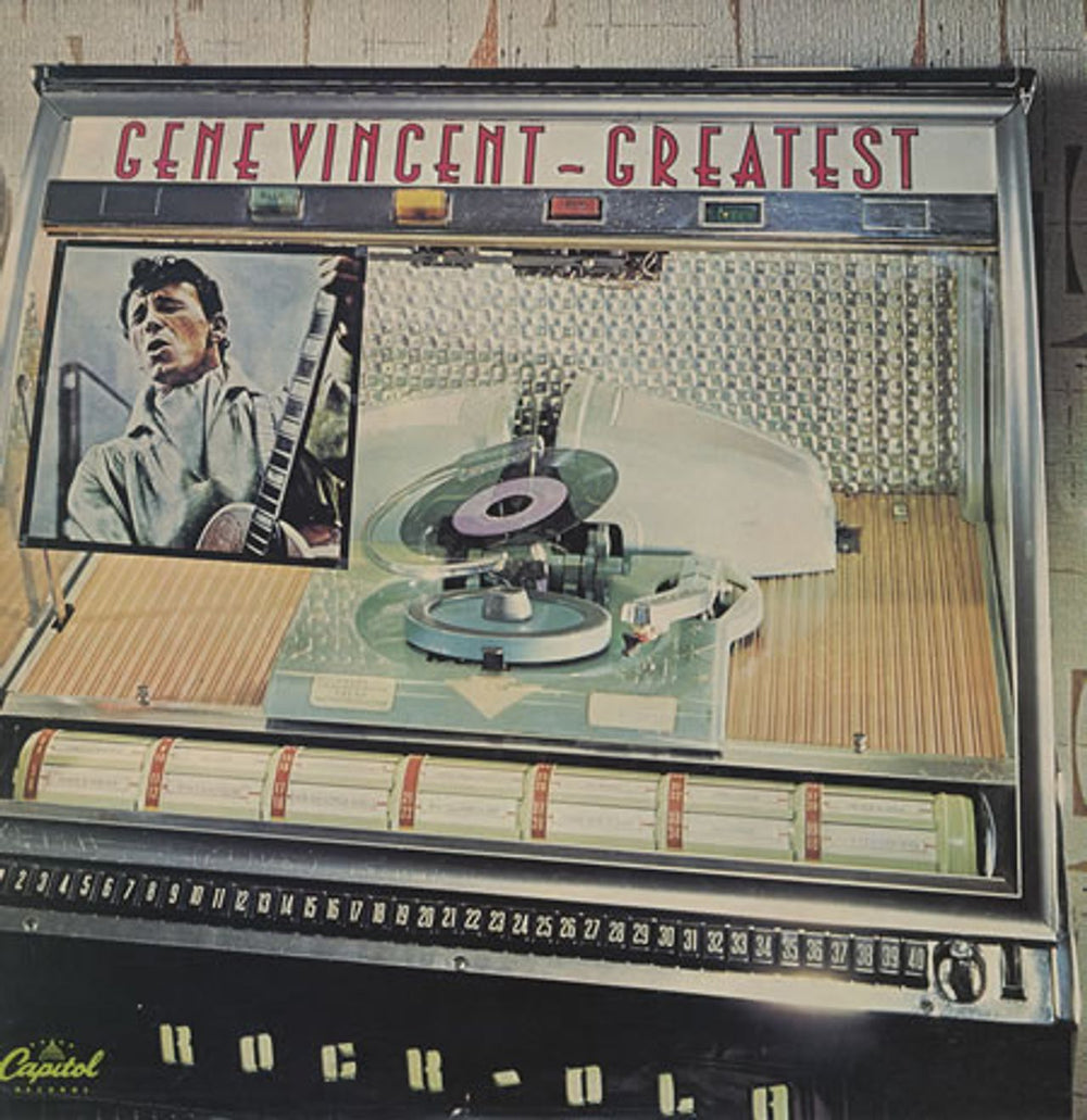 Gene Vincent Gene Vincent Greatest UK vinyl LP album (LP record) CAPS1001