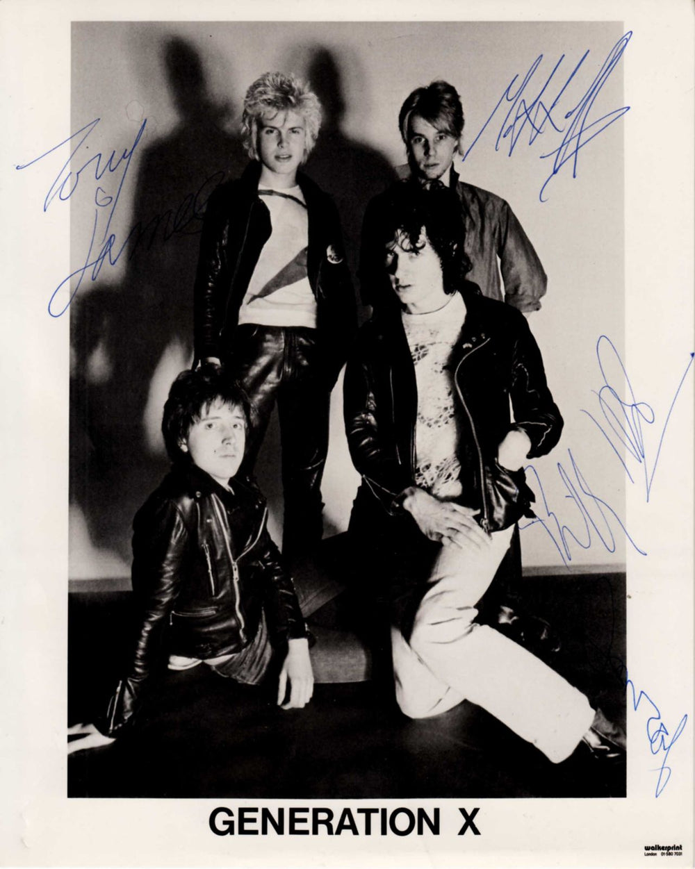Generation X Signed Photo UK photograph SIGNED PHOTOGRAPH