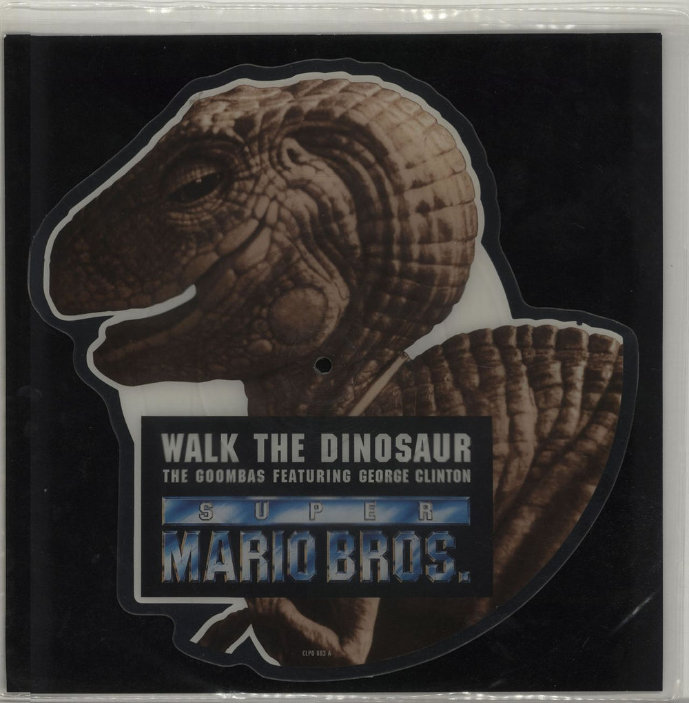 George Clinton Walk The Dinosaur UK shaped picture disc (picture disc vinyl record) CLPD693