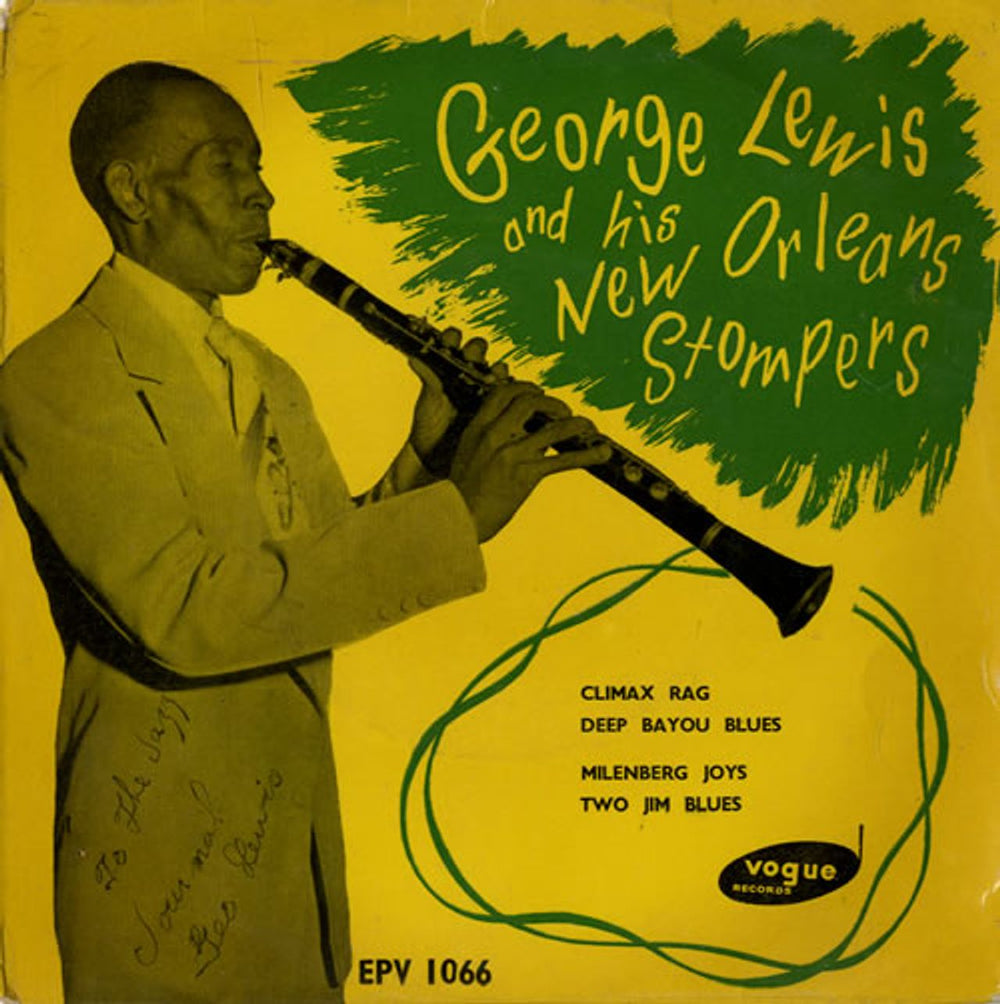 George Lewis George Lewis And His New Orleans Stompers UK 7" vinyl single (7 inch record / 45) EPV1066