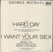 George Michael Hard Day - stickered shrink US 12" vinyl single (12 inch record / Maxi-single) 074640746611