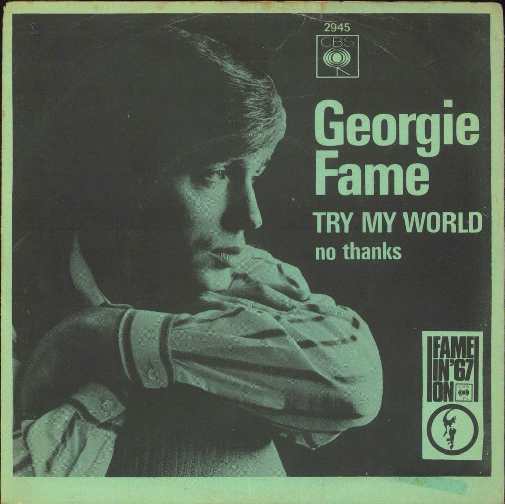 Georgie Fame Try My World + P/S Danish 7" vinyl single (7 inch record / 45) 2945