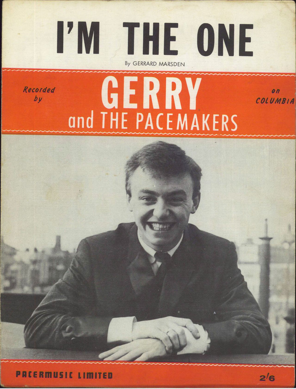 Gerry And The Pacemakers I'm The One UK sheet music