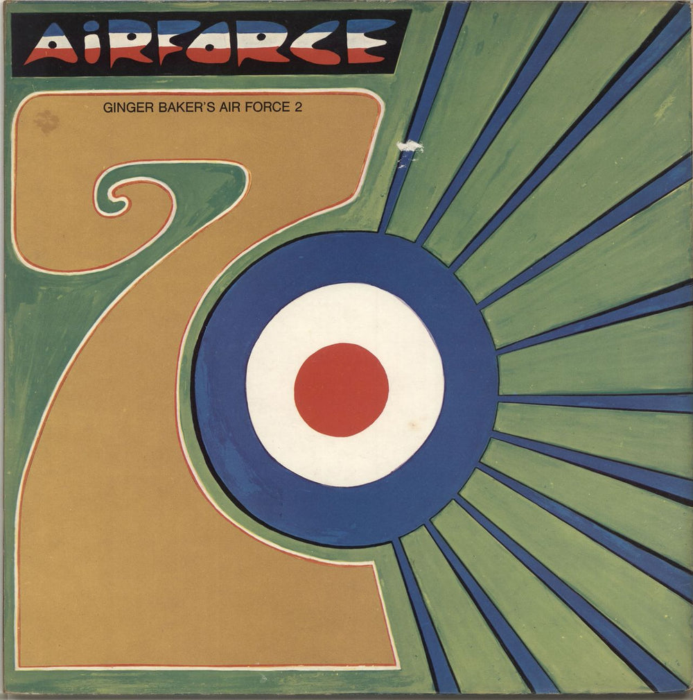 Ginger Baker Ginger Baker's Air Force 2 + Insert - VG UK vinyl LP album (LP record) 2383029