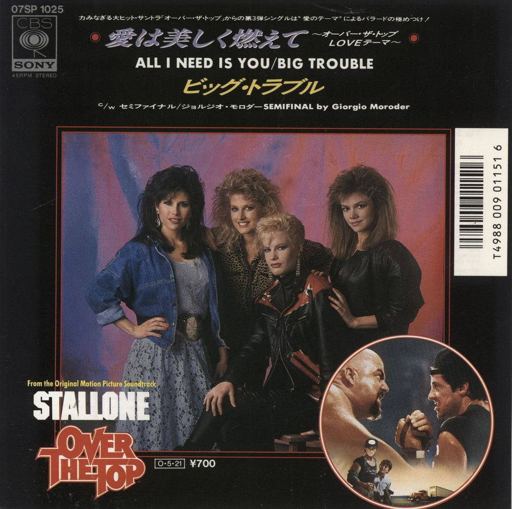 Giorgio Moroder All I Need Is You Japanese Promo 7" vinyl single (7 inch record / 45) 07SP1025