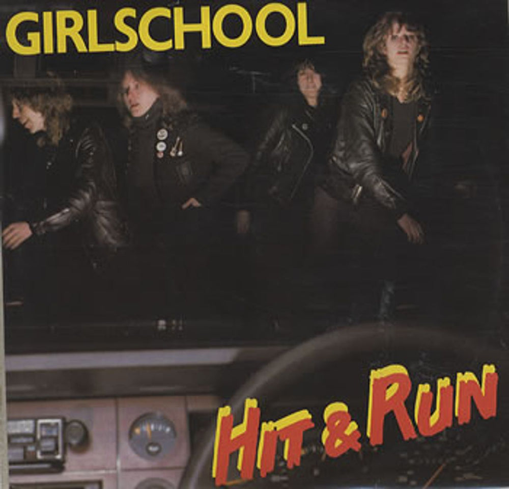 Girlschool Hit & Run UK 10" vinyl single (10 inch record) BROX118