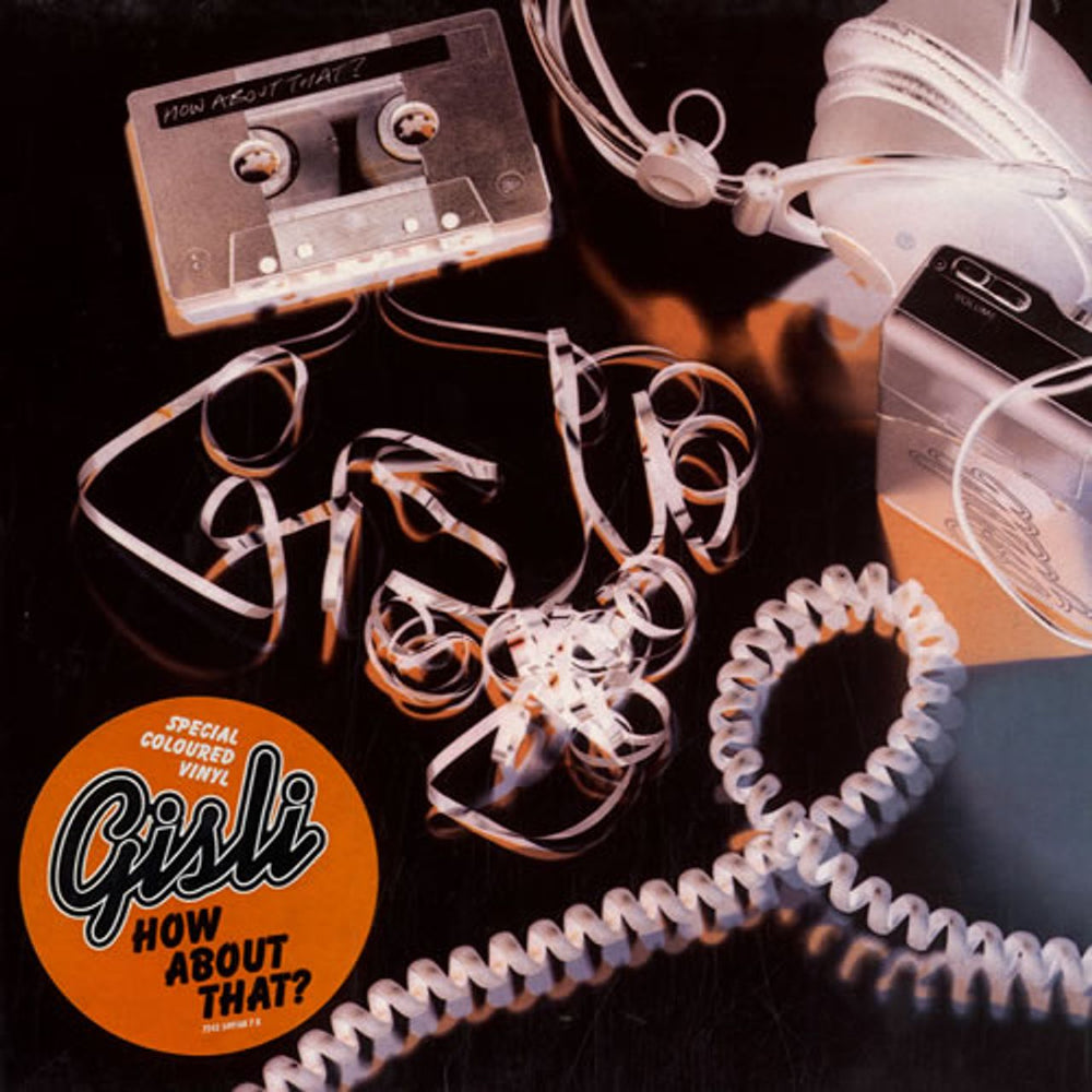 Gisli How About That? - Blue Vinyl UK 7" vinyl single (7 inch record / 45) EM664