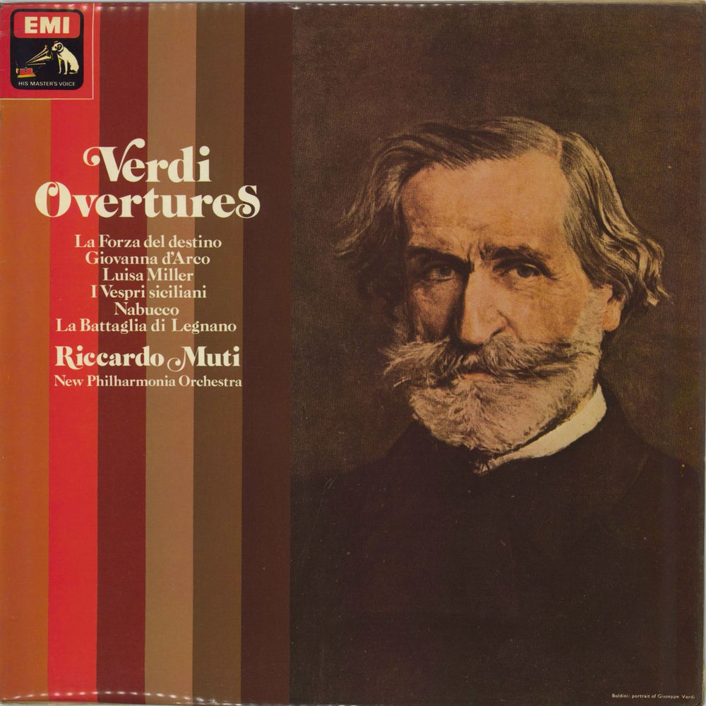 Giuseppe Verdi Overtures - Quad UK vinyl LP album (LP record) ASD3366