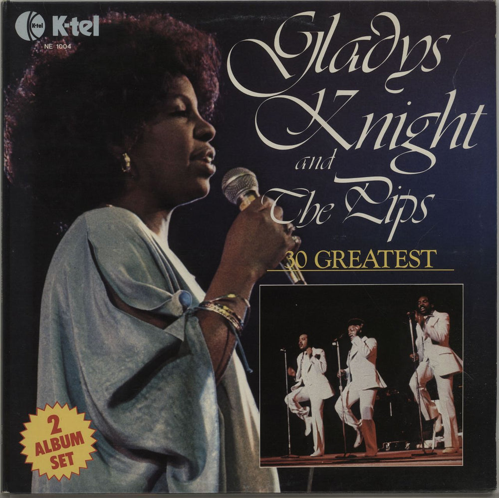 Gladys Knight & The Pips 30 Greatest UK 2-LP vinyl record set (Double LP Album) NE1004