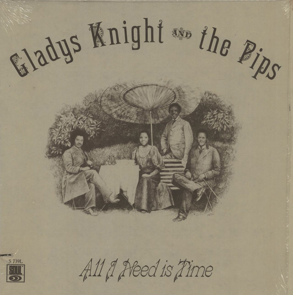 Gladys Knight & The Pips All I Need Is Time - shrink US vinyl LP album (LP record) S739L