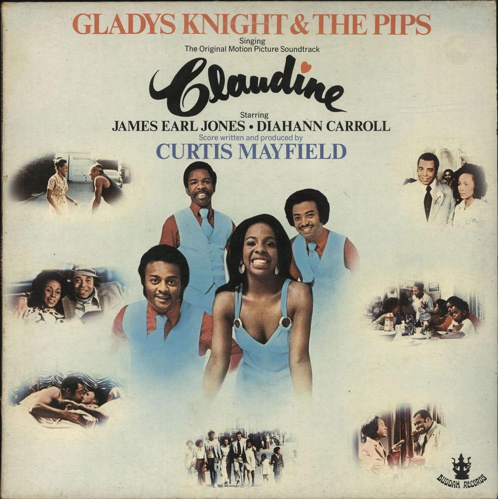 Gladys Knight & The Pips Claudine UK vinyl LP album (LP record) 2318097