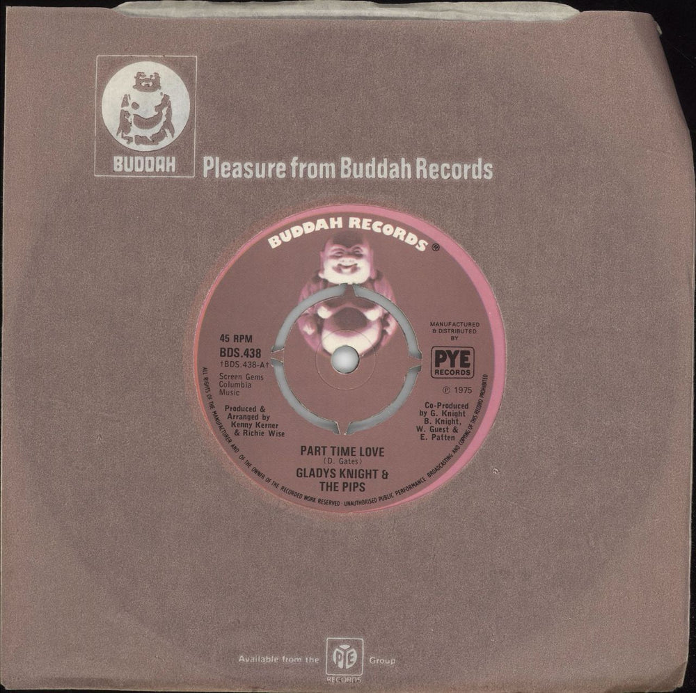 Gladys Knight & The Pips Part Time Love - 4pr UK 7" vinyl single (7 inch record / 45) BDS.438