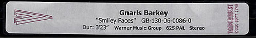 Gnarls Barkley Smiley Faces UK Promo video (VHS or PAL or NTSC) PROMO VIDEO