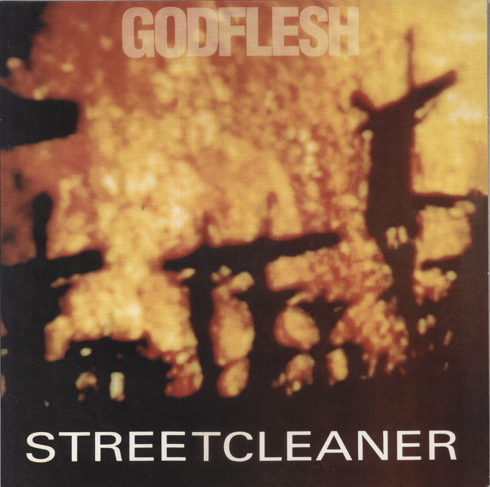 Godflesh Streetcleaner - Orange Vinyl UK vinyl LP album (LP record) MOSH015LPUS