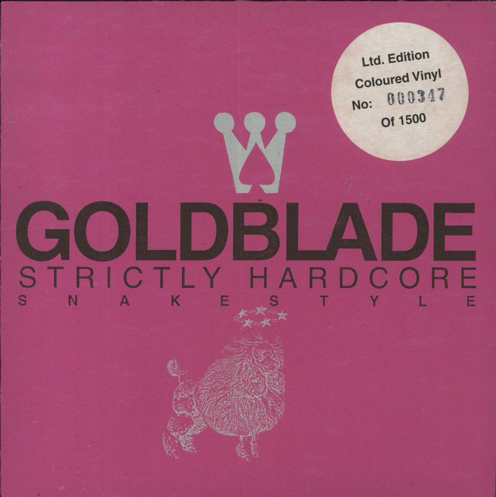 Gold Blade Strictly Hardcore - Pink UK 7" vinyl single (7 inch record / 45) TOPP056