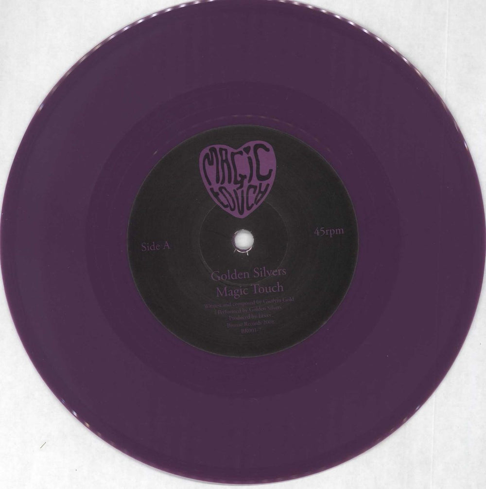 Golden Silvers Magic Touch - Violet Vinyl UK 7" vinyl single (7 inch record / 45) IWL07MA716886