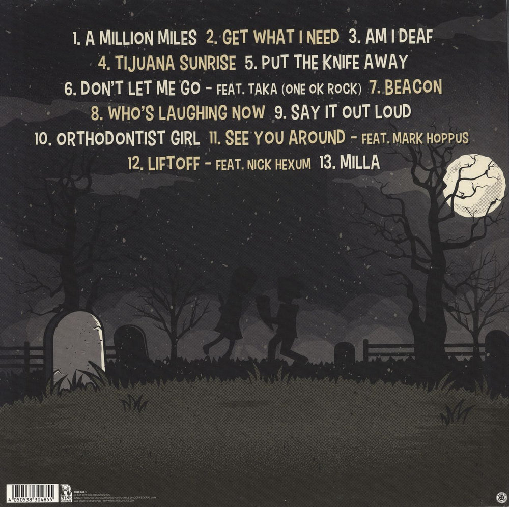 Goldfinger The Knife - Cream / Orange Split with Black & Green Splatter US vinyl LP album (LP record) 4050538304855