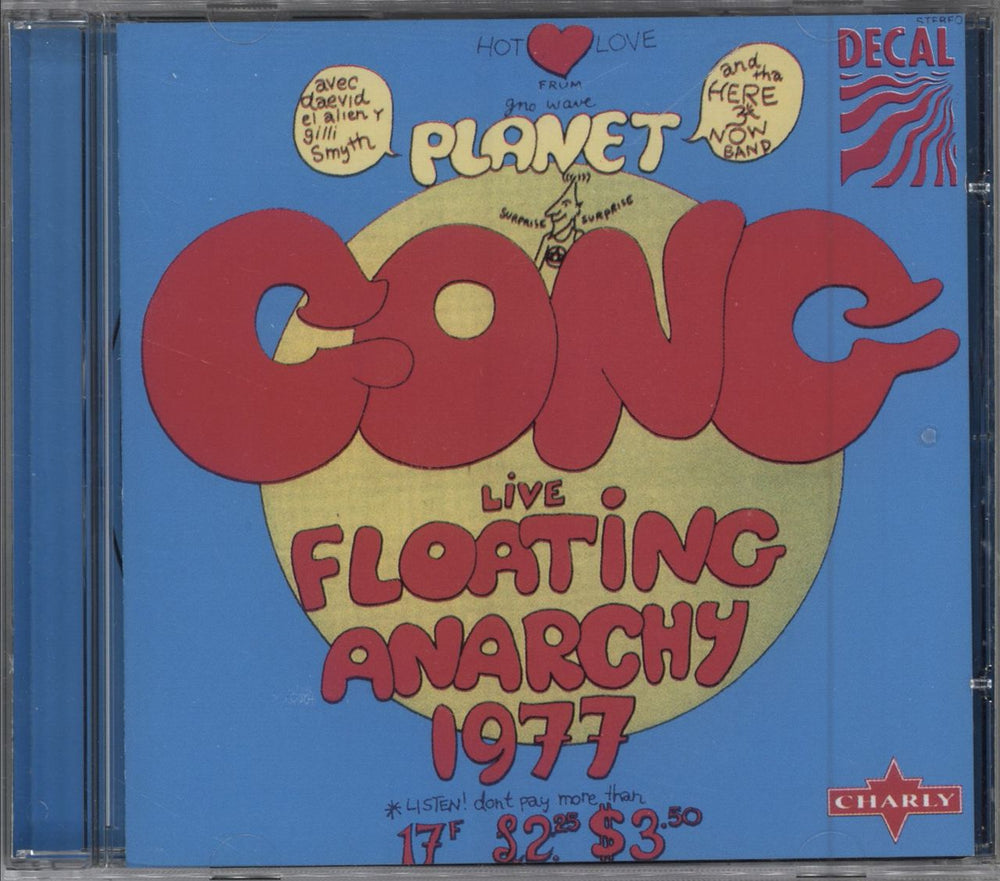 Gong Live Floating Anarchy 1977 UK CD album (CDLP) SNAP101CD