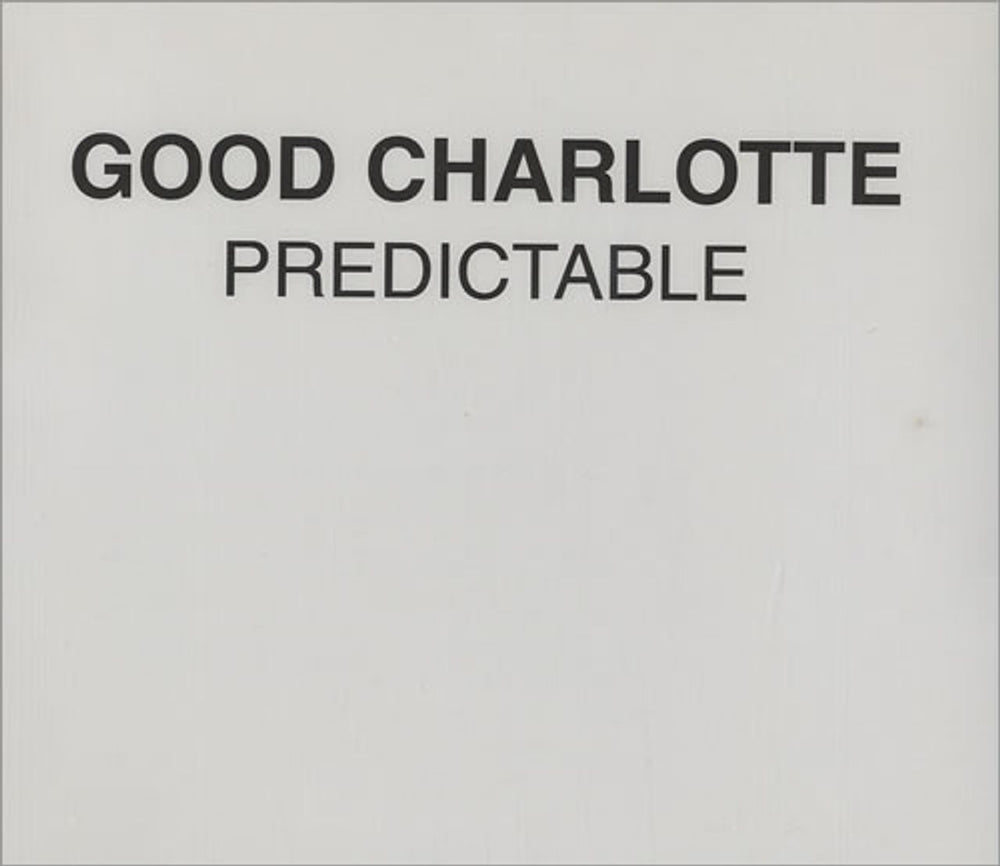 Good Charlotte Predictable UK Promo CD single (CD5 / 5") SAMPCS14396