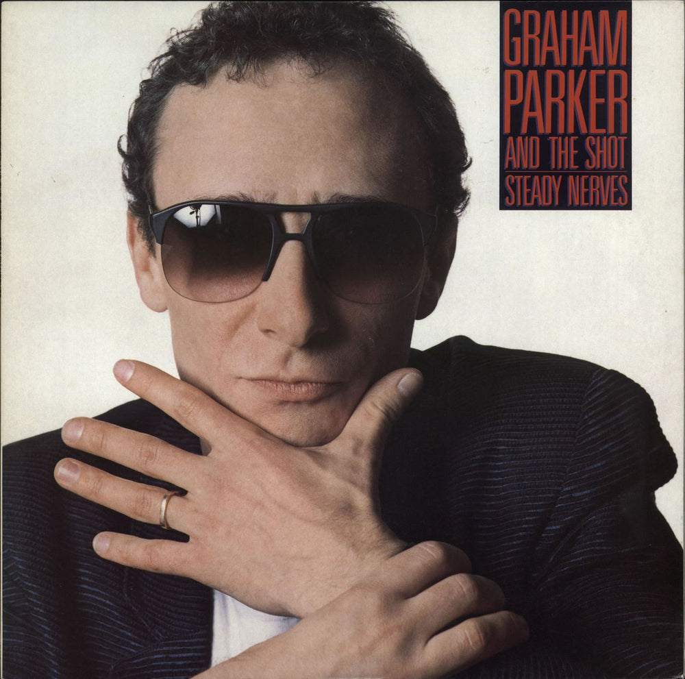 Graham Parker Steady Nerves Japanese Promo vinyl LP album (LP record) P-13108