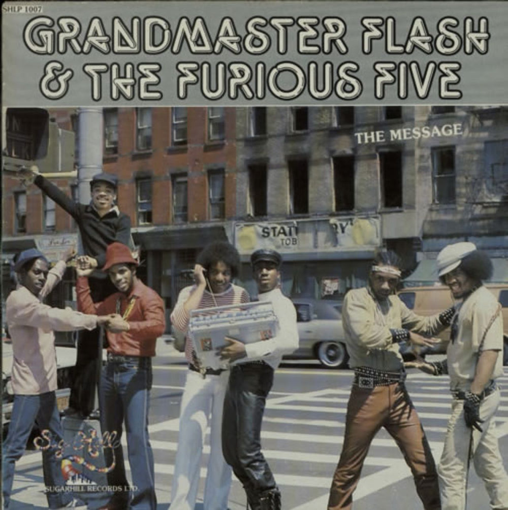 Grandmaster Flash The Message UK vinyl LP album (LP record) SHLP1007