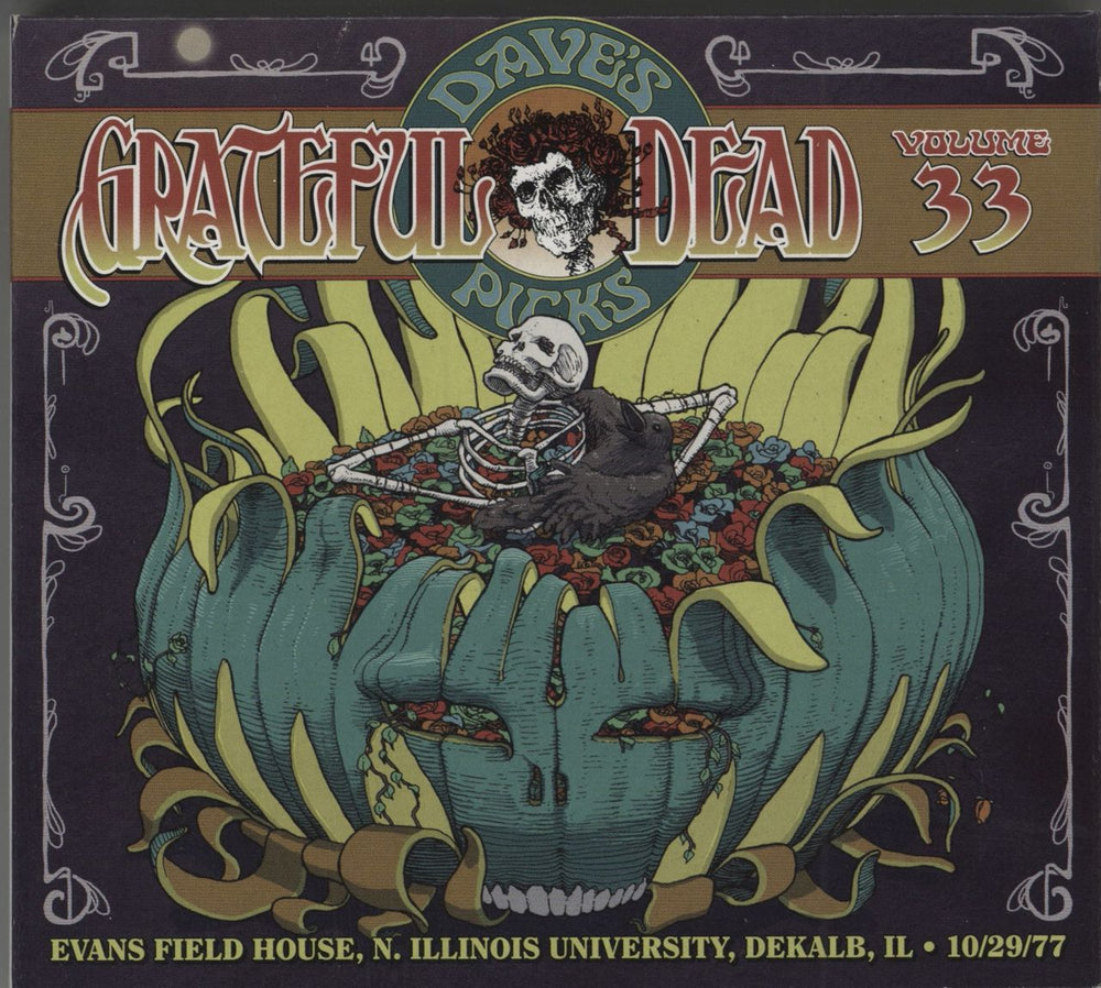 Grateful Dead Dave's Picks Volume 33: Evans Field House, N. Illinois University, Dekalb, IL 10/29/77 US 3-CD album set (Triple CD) R2607312