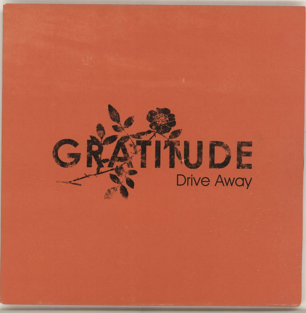 Gratitude Drive Away - Orange Sleeve UK 7" vinyl single (7 inch record / 45) ATO205X