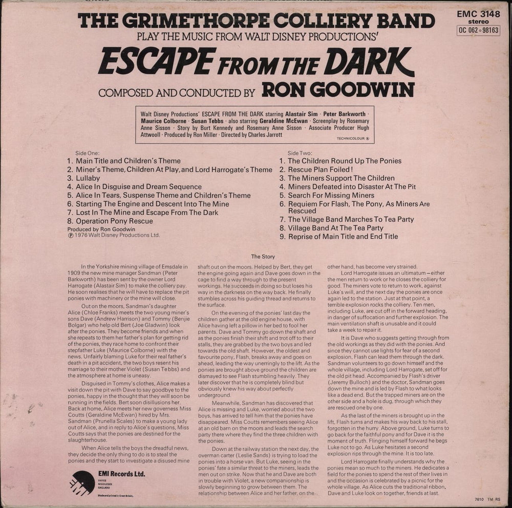 Grimethorpe Colliery Band Escape From The Dark UK vinyl LP album (LP record)