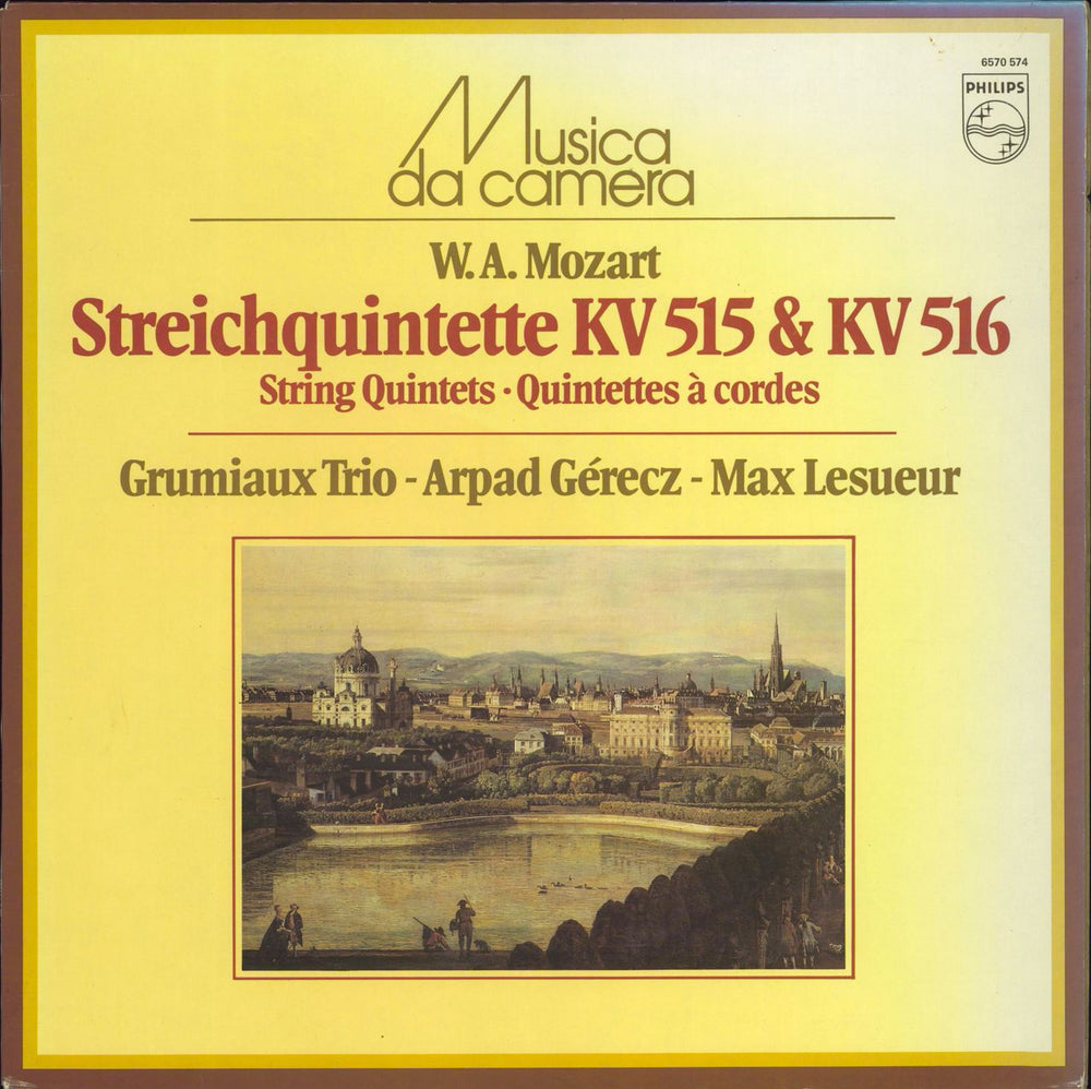 Grumiaux Trio W.A. Mozart: Streichquintette KV 515 & KV 516 Dutch vinyl LP album (LP record) 6570574