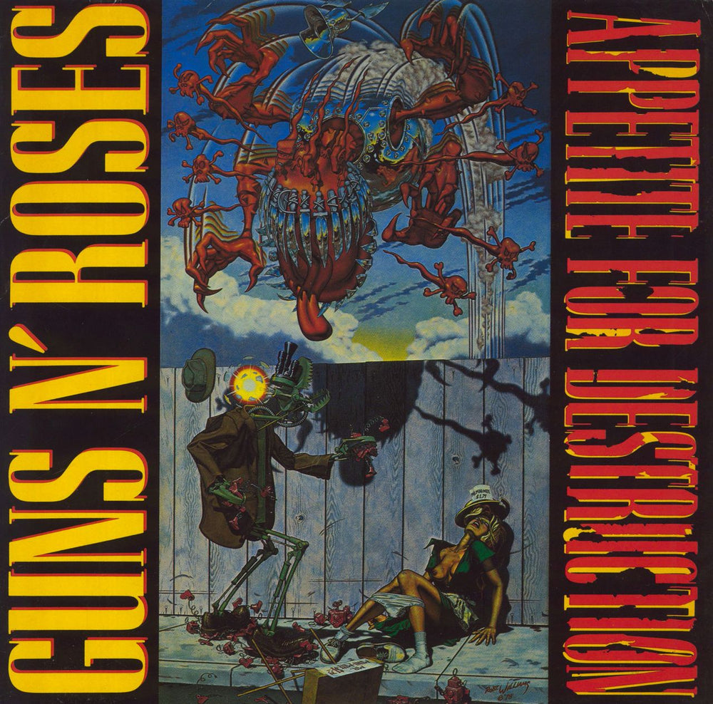 Guns N Roses Appetite For Destruction - Robot Sleeve German vinyl LP album (LP record) GEF24148