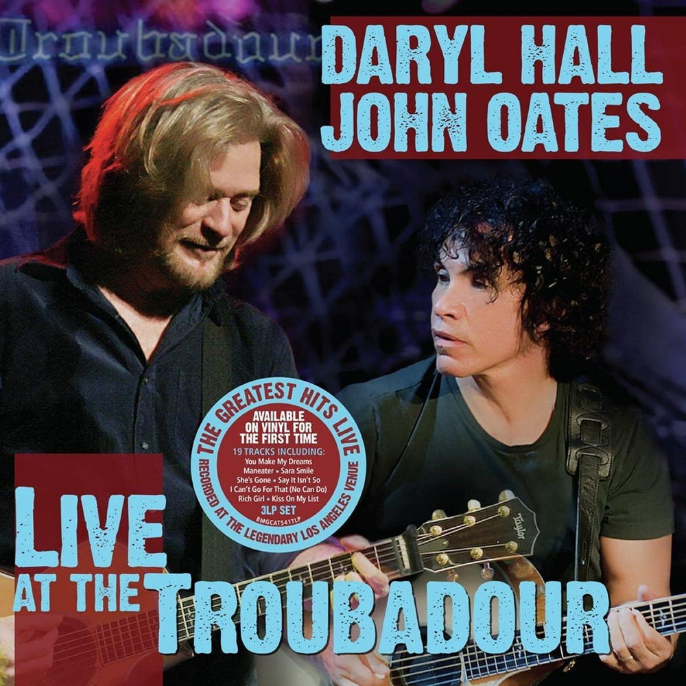 Hall & Oates Live At The Troubadour - Sealed UK 3-LP vinyl record set (Triple LP Album) BMGCAT541TLP