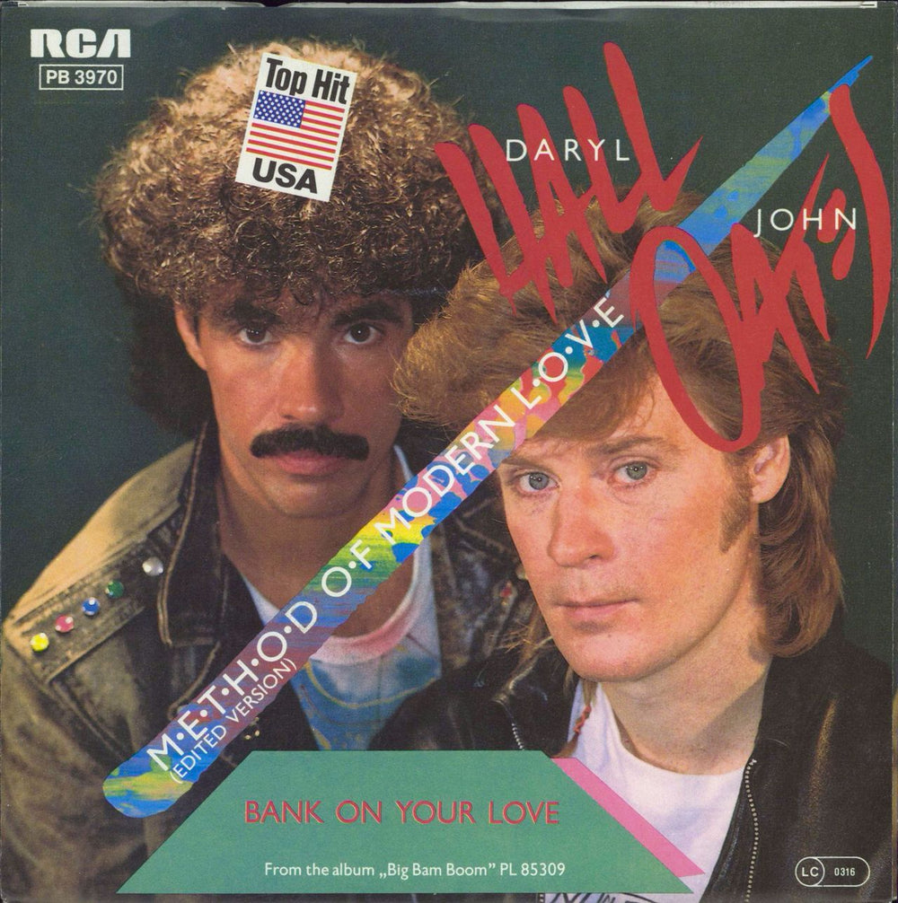 Hall & Oates Method Of Modern Love + press release German 7" vinyl single (7 inch record / 45) PB3970