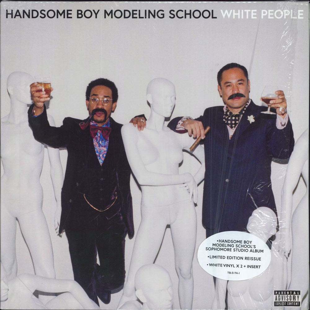 Handsome Boy Modelling School White People - White Vinyl US 2-LP vinyl record set (Double LP Album) TB-5174-1