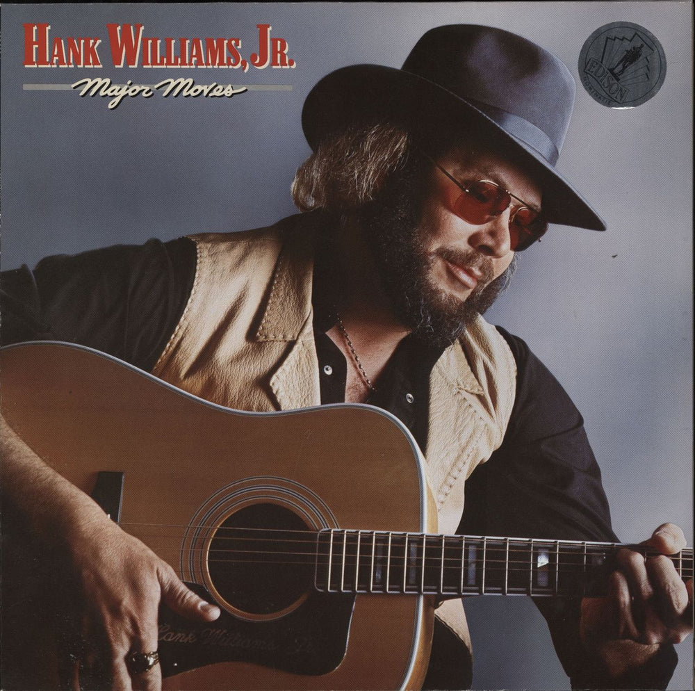 Hank Williams Jr. Major Moves German vinyl LP album (LP record) 925088-1