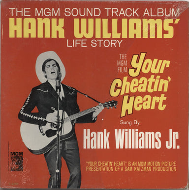 Hank Williams Your Cheatin' Heart US vinyl LP album (LP record) E/SE-4260