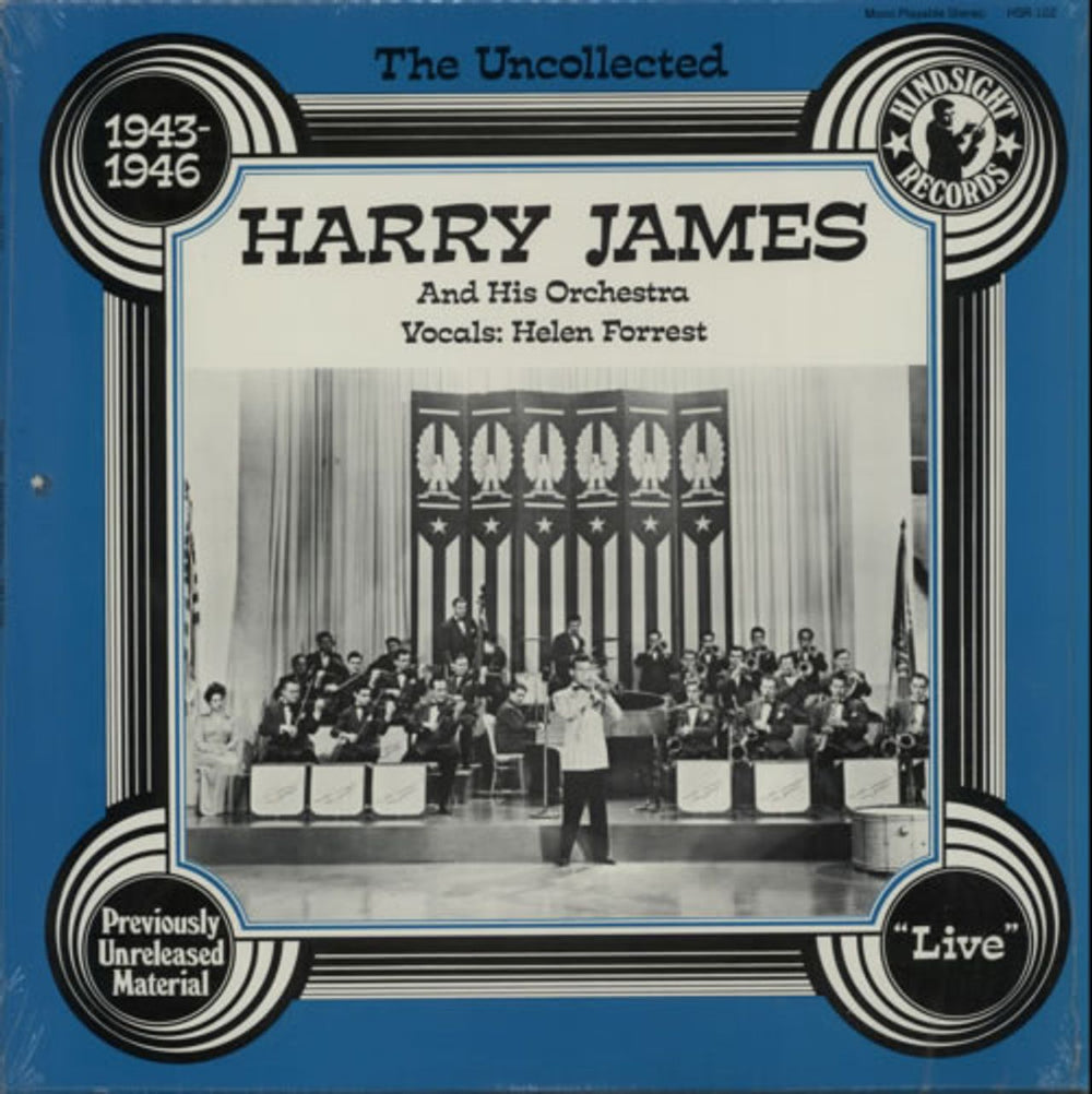 Harry James The Uncollected 1943-46 US vinyl LP album (LP record) HSR-102