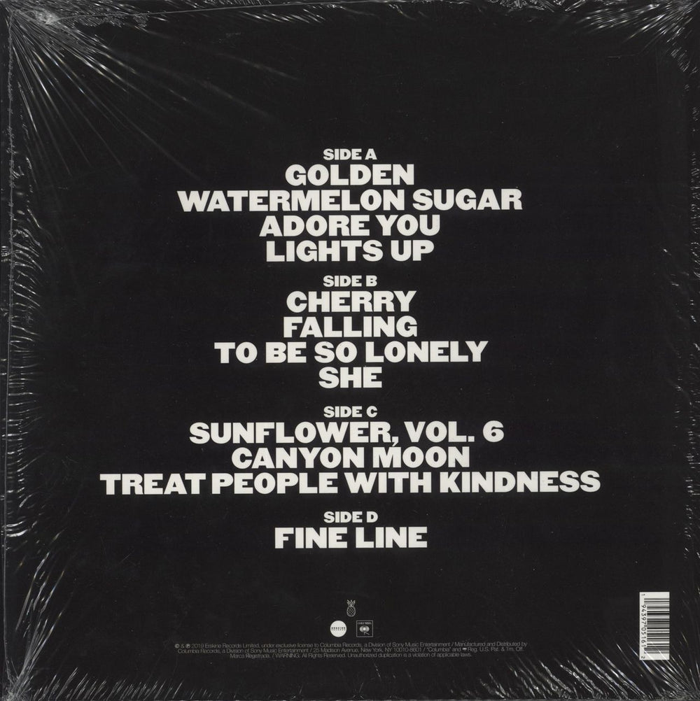 Harry Styles Fine Line - 180gm Black & White Splattered Vinyl UK 2-LP vinyl record set (Double LP Album) 194397116816