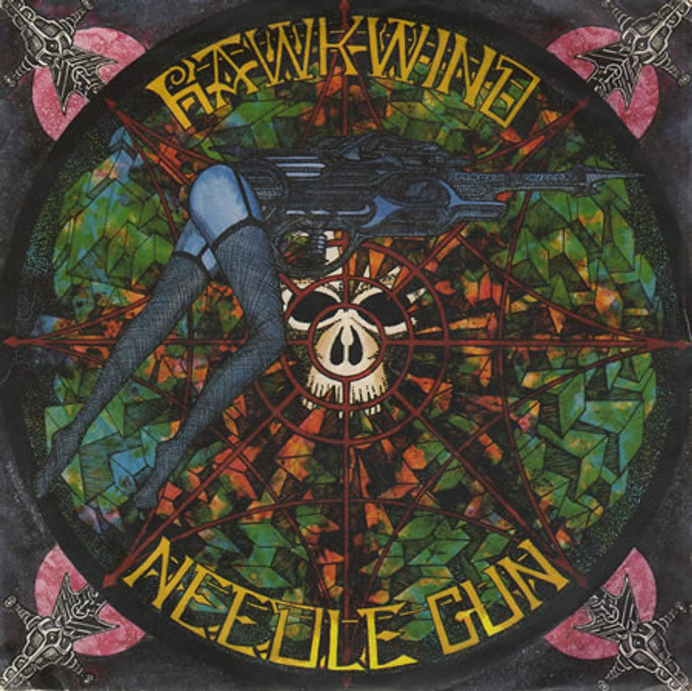 Hawkwind Needle Gun UK 7" vinyl single (7 inch record / 45) FLS032