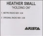 Heather Small Holding On UK Promo CD-R acetate CD ACETATE