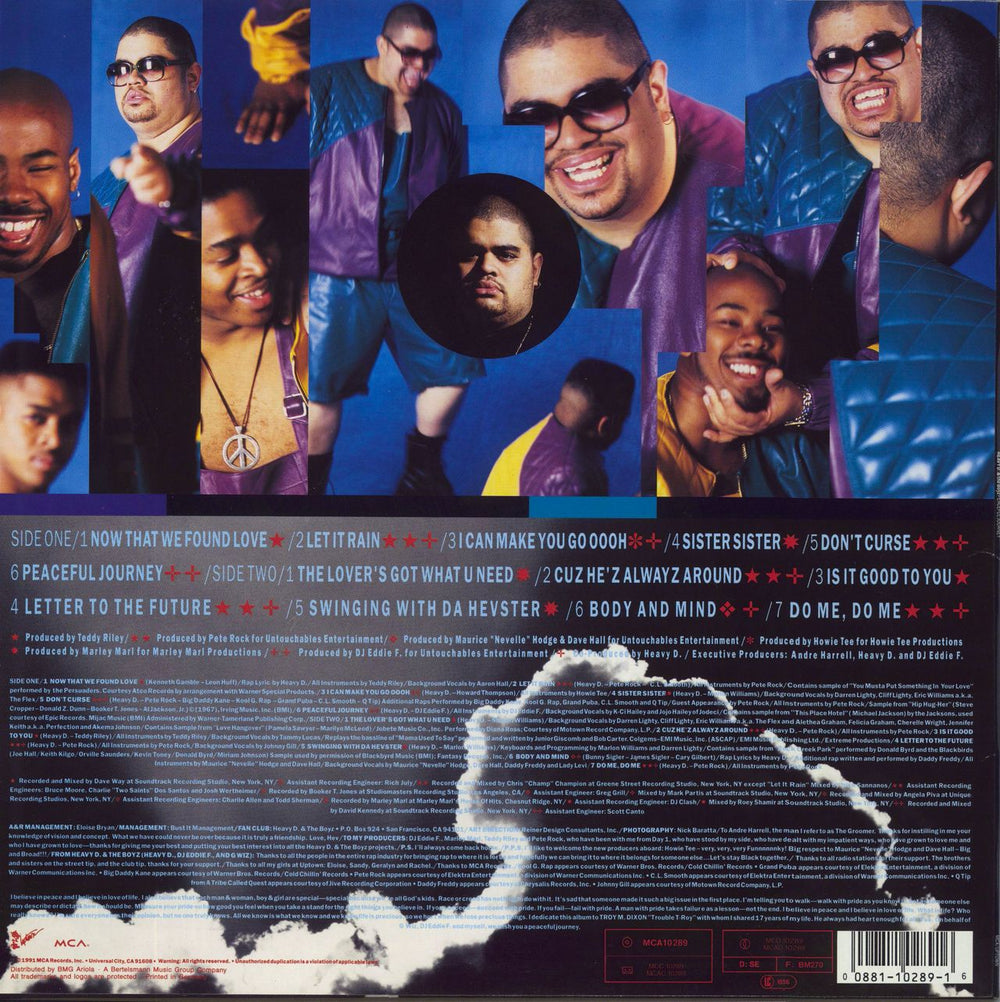 Heavy D And The Boyz Peaceful Journey German vinyl LP album (LP record)