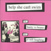 Help She Can't Swim Bunty Vs Beano - Pink Vinyl UK 7" vinyl single (7 inch record / 45) FP7041