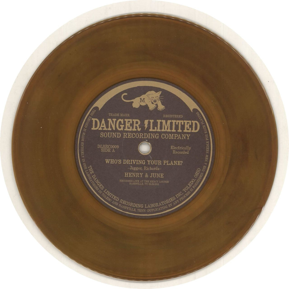 Henry And June Woodward Ave & Cannery Row - Root Beer/Whiskey Vinyl US 7" vinyl single (7 inch record / 45)