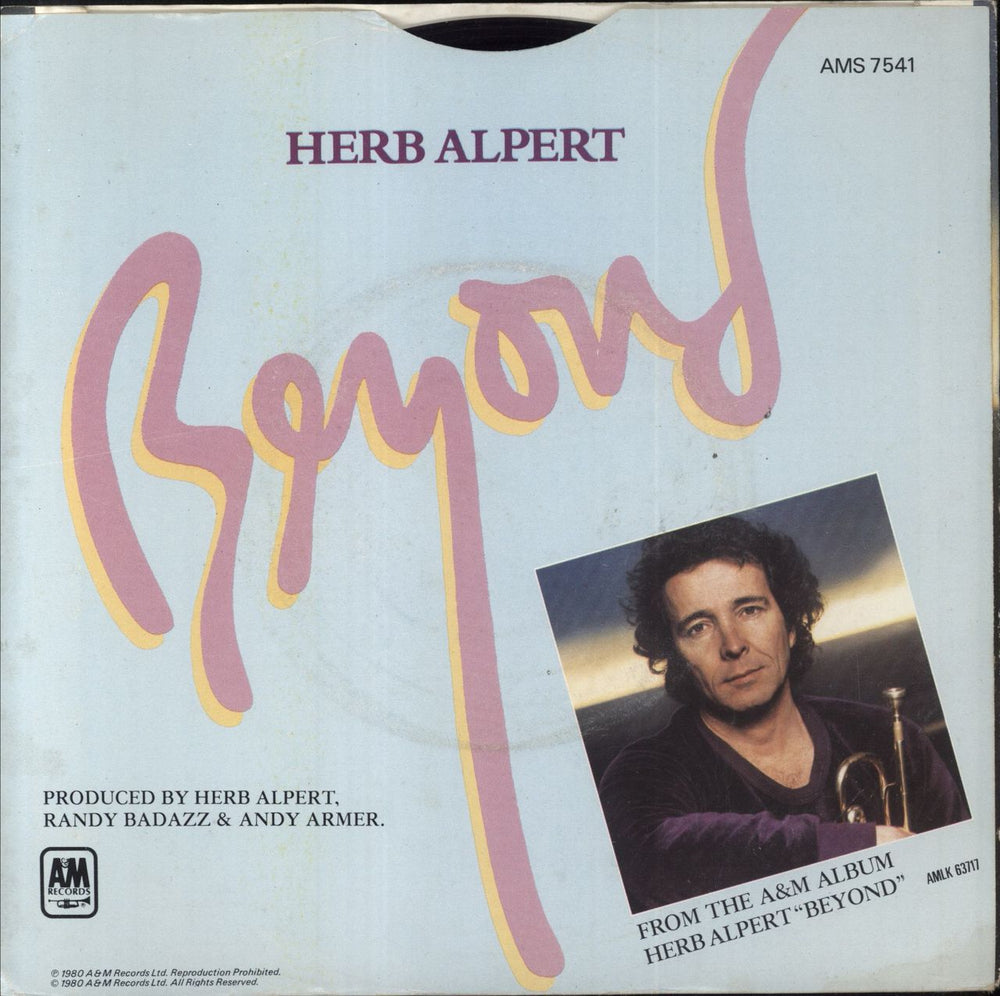Herb Alpert Beyond - P/S UK 7" vinyl single (7 inch record / 45)