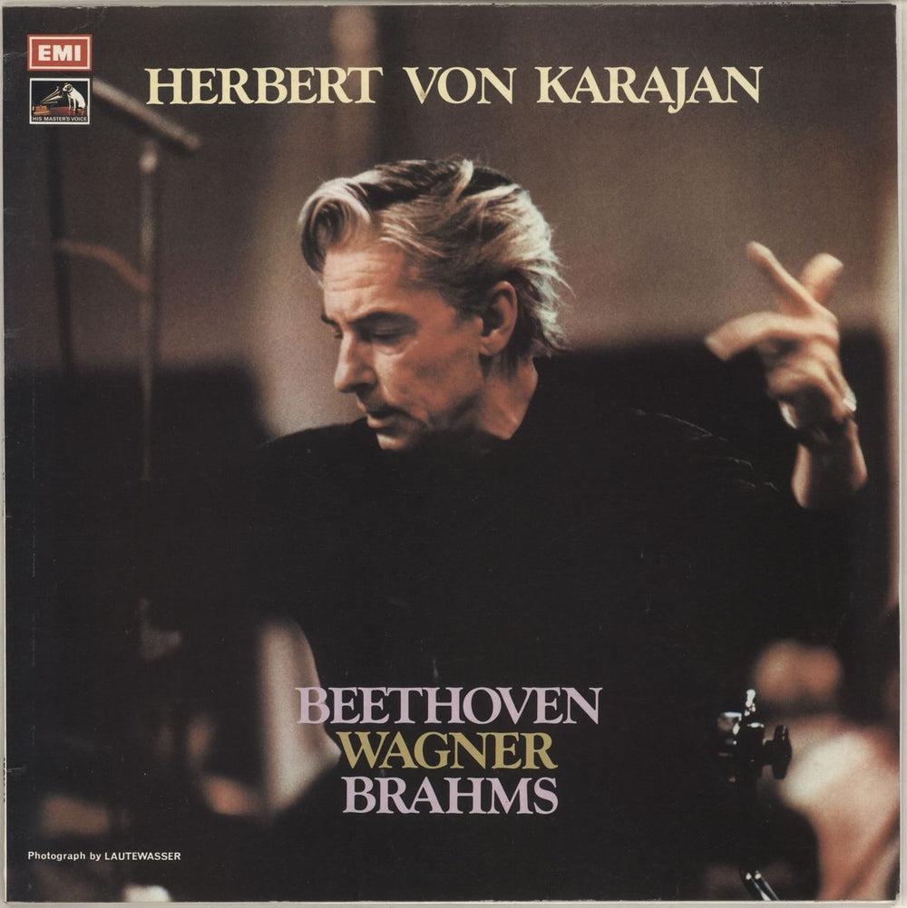 Herbert Von Karajan Conducts Beethoven, Wagner and Brahms UK vinyl LP album (LP record) SEOM18