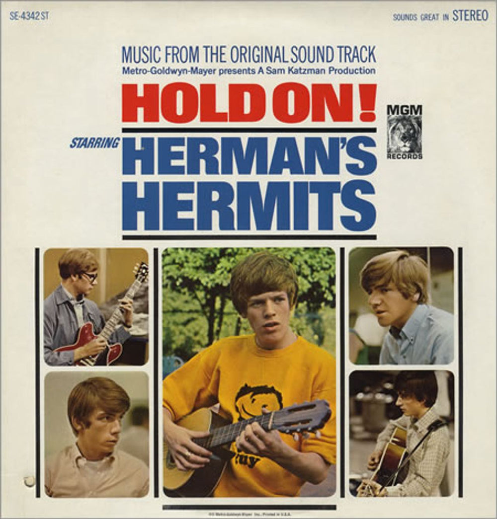 Herman's Hermits Hold On! US vinyl LP album (LP record) SE-4342ST