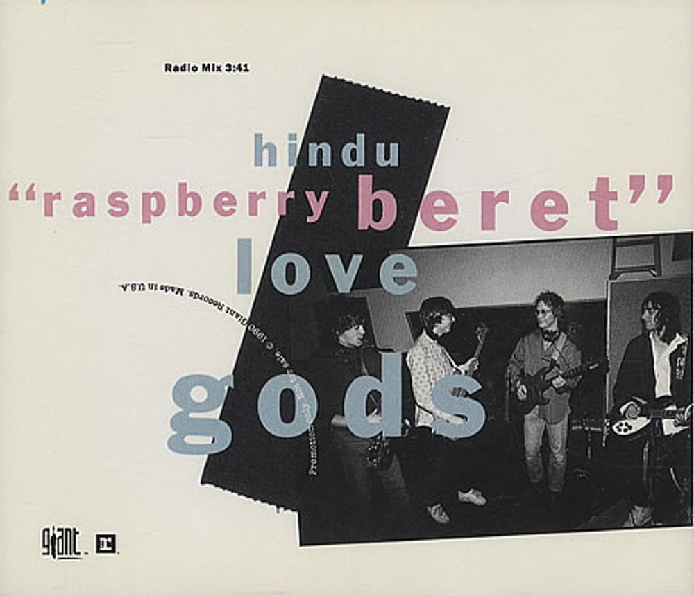 Hindu Love Gods Raspberry Beret US Promo CD single (CD5 / 5") HLGC5RA02901