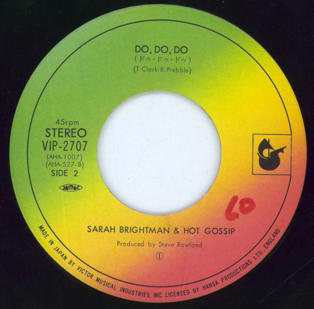 Hot Gossip I Lost My Heart To A Starship Trooper Japanese 7" vinyl single (7 inch record / 45) HGP07IL125403