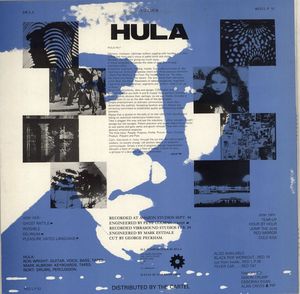 Hula Murmur UK vinyl LP album (LP record)